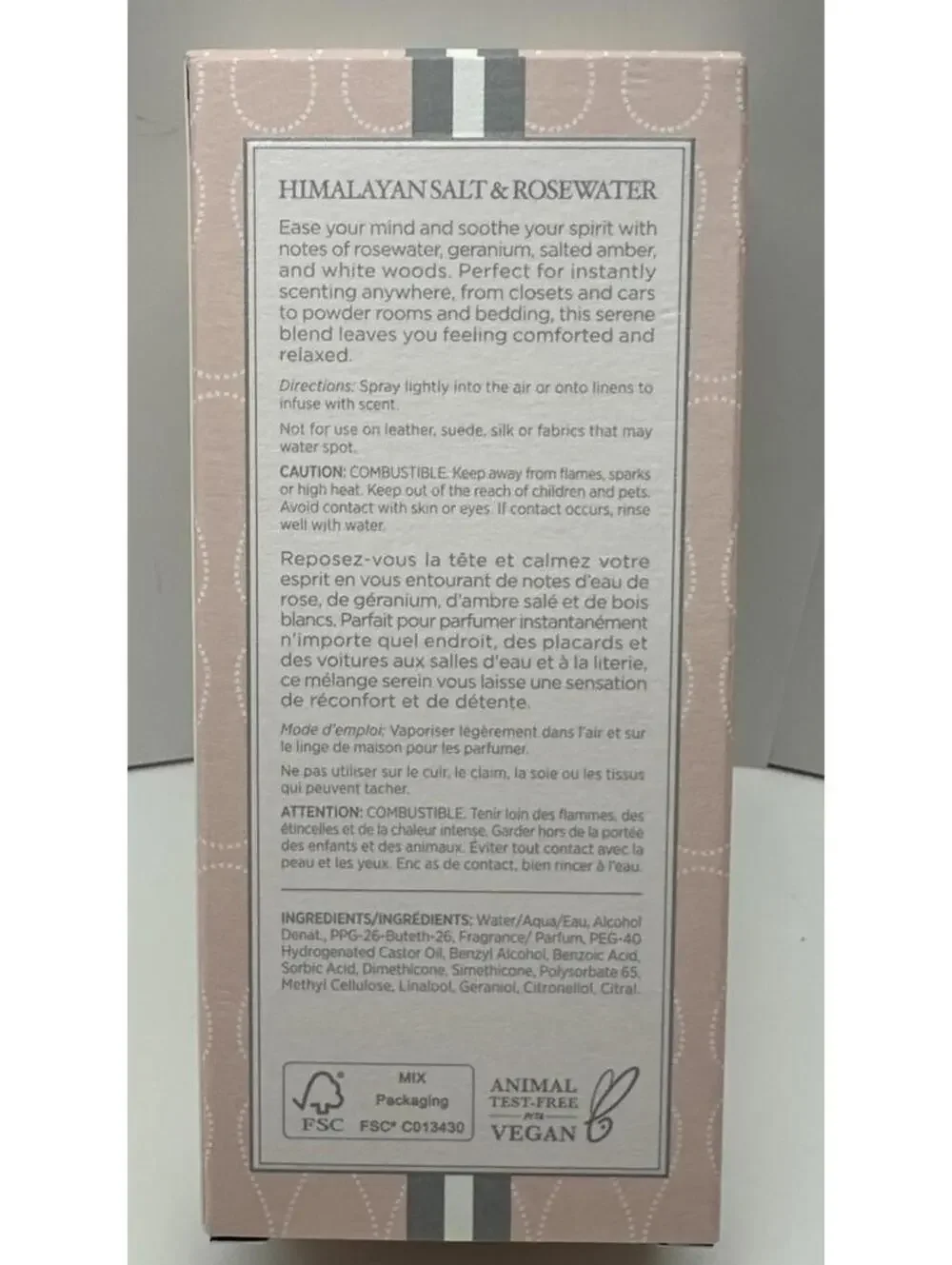NEST New York Wellness Himalayan Salt & Rosewater Room & Linen Spray-100 ml